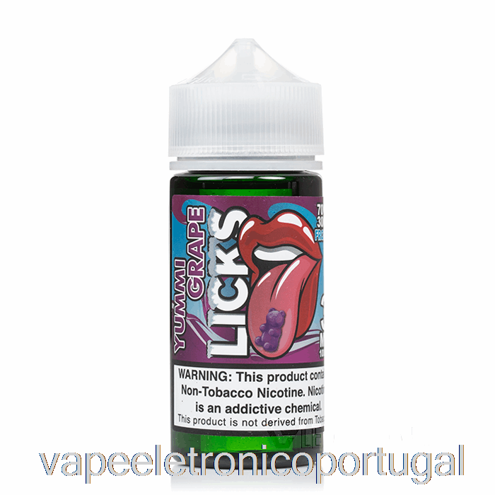 Vape Eletrônico Frozty Yummi Grape - Licks Roll Upz - 100ml 6mg